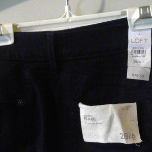 Ann Taylor Loft Black Modern Flare Denim Jeans